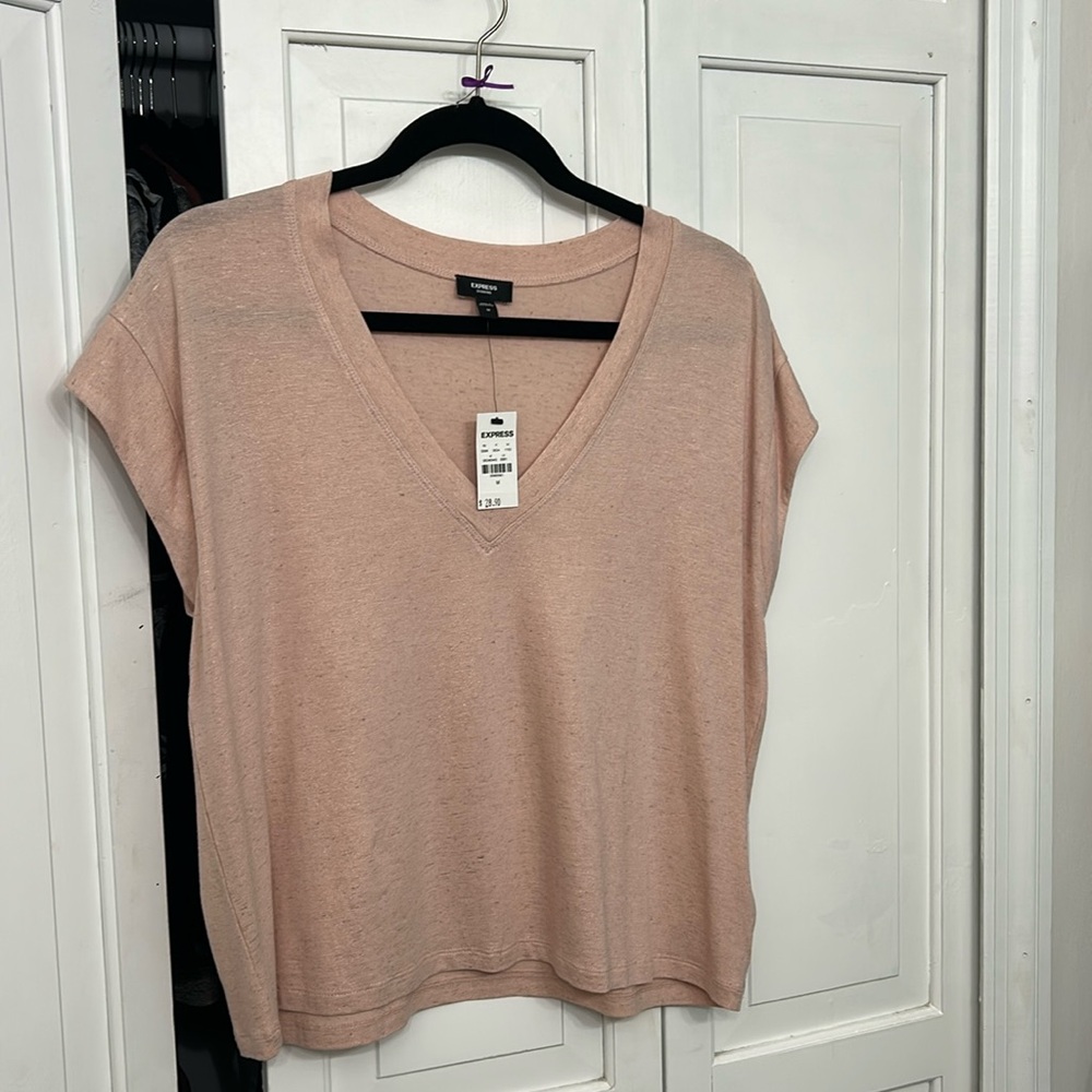 Shimmer Pink Crop Top